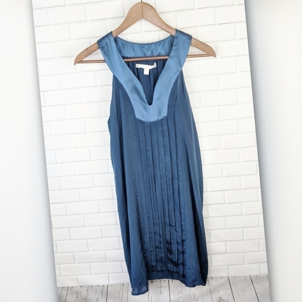 Jenny Han Blue Silk Slip Dress Women's Medium‎